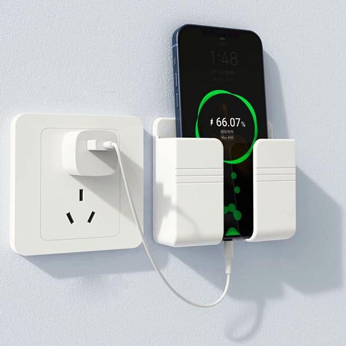 Mobile Holder With Adhesive Strips & Charging Holder