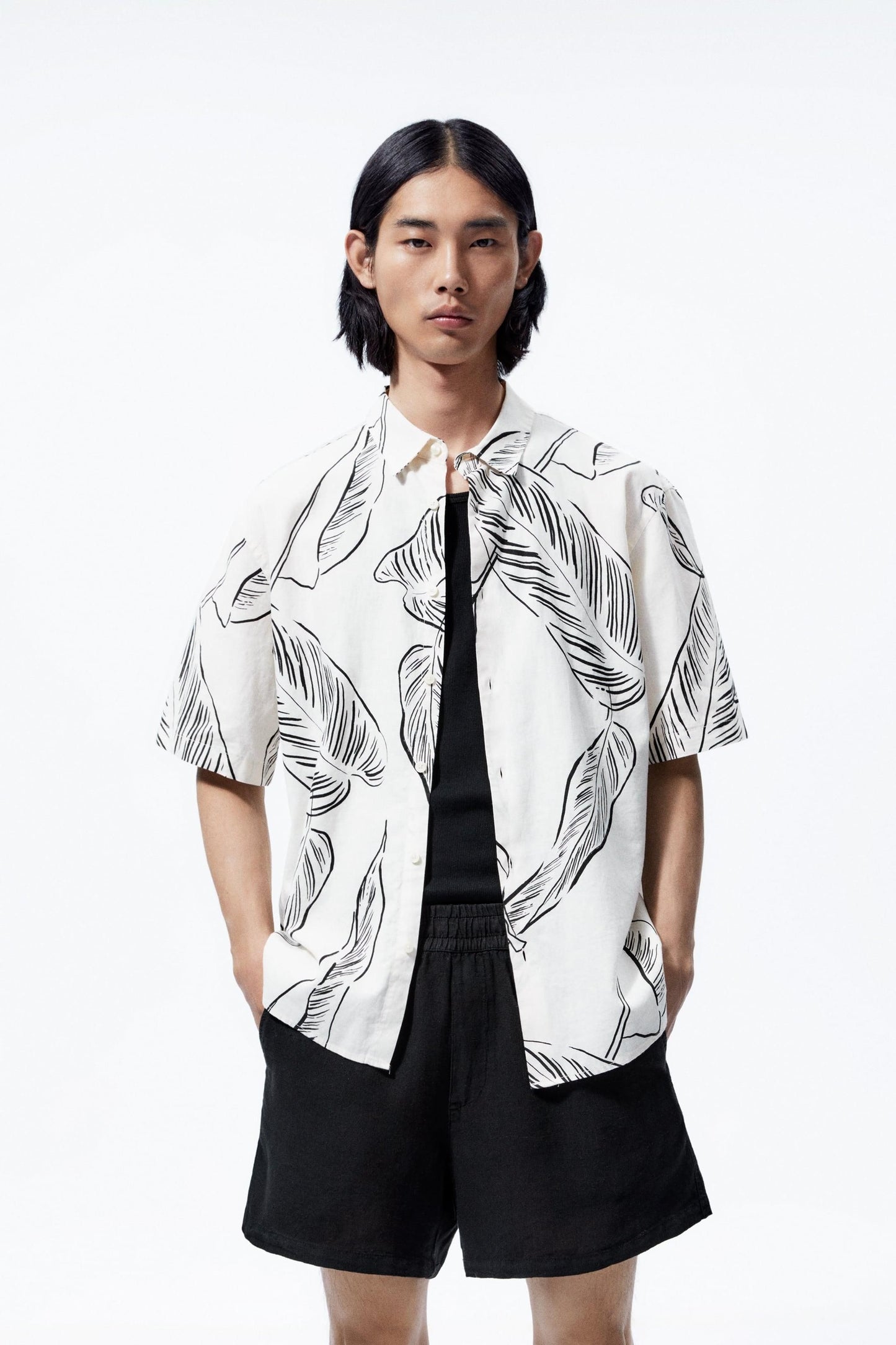 Cotton men's Printed Half Shirts