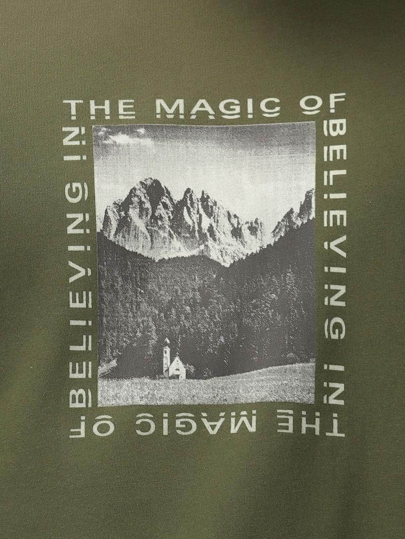 The Hollander Cotton Blend Printed Full Sleeves Round Neck Mens T-Shirt