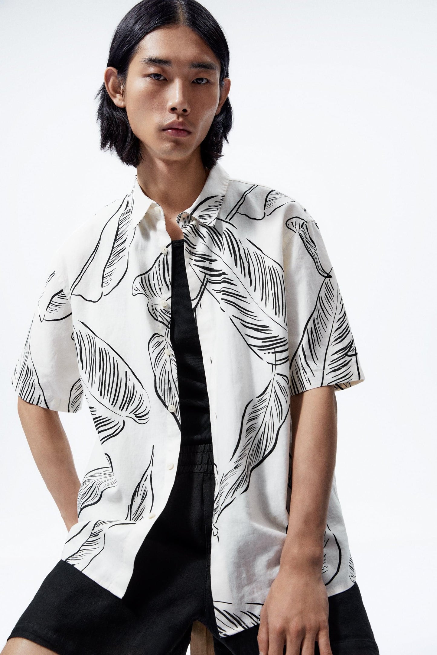 Cotton men's Printed Half Shirts