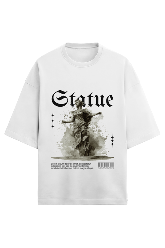 Silhouette Statue Unisex Heavyweight Oversized Tshirt