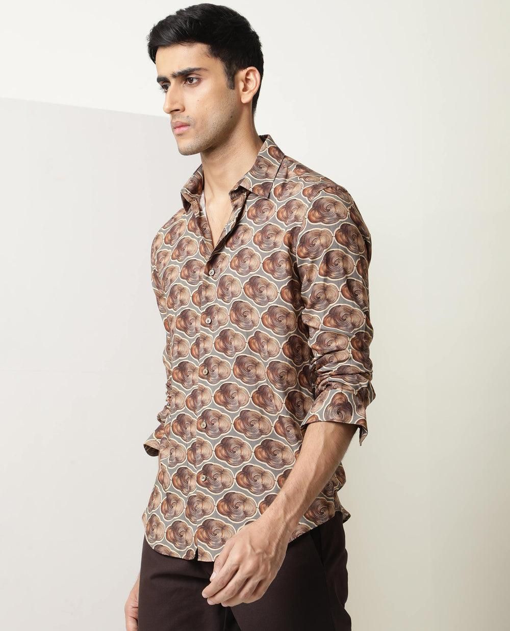 Casual men's Printed Shirt