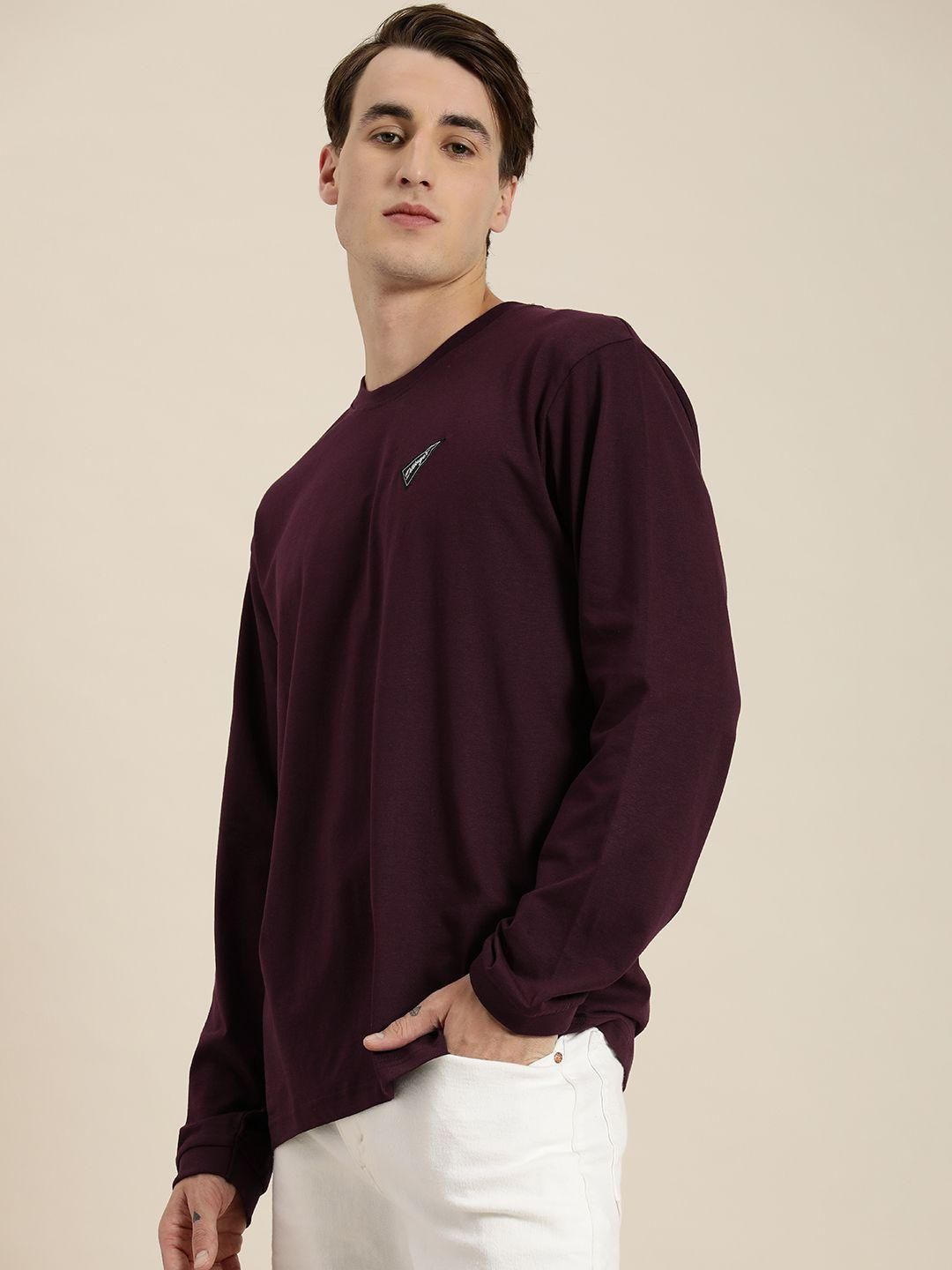 Dillinger Maroon Graphic Oversized T-Shirt