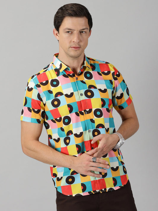 Men's Printed Half Sleeves Regular Fit Casual shirt
