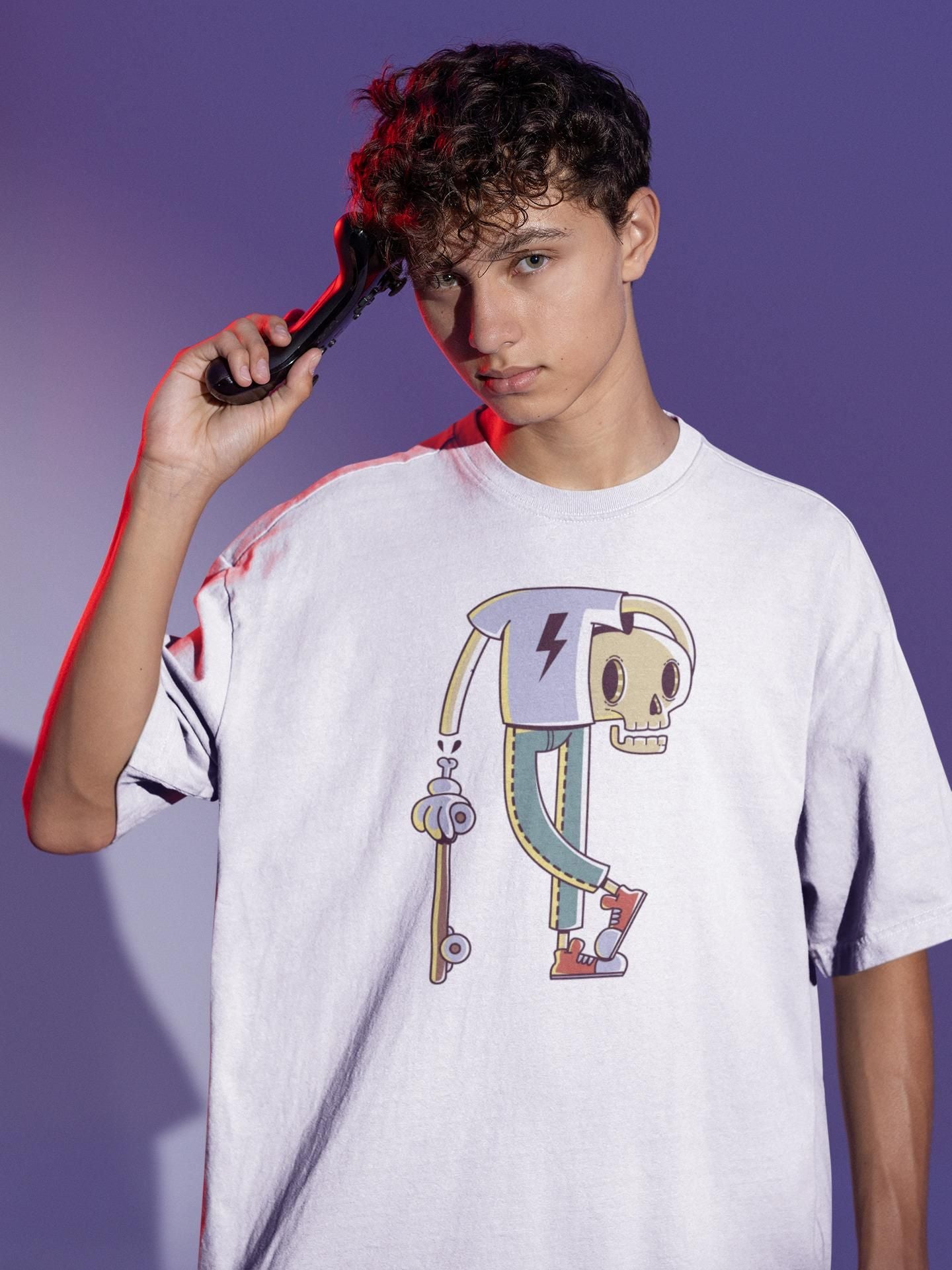 Calm Down Cotton Printed Half Sleeves Men's T-Shirt