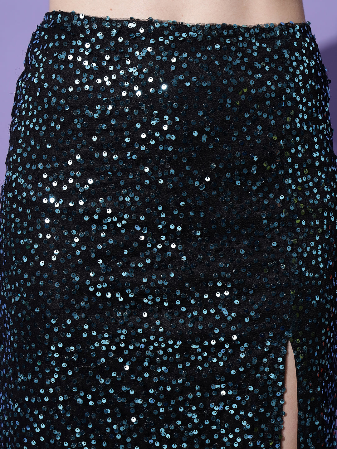 Women's Polyester Bodycon Sequin Party Skirt