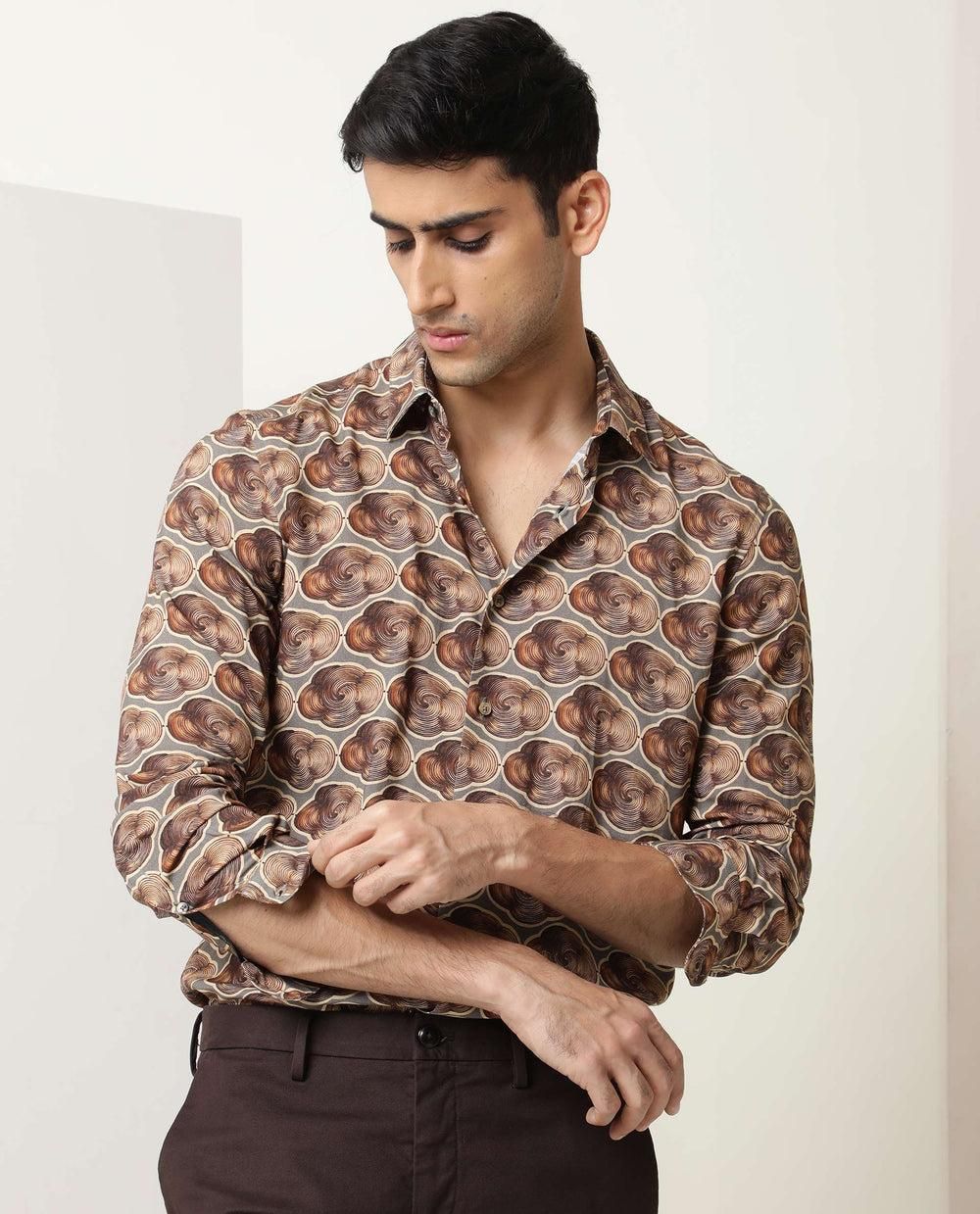 Casual men's Printed Shirt