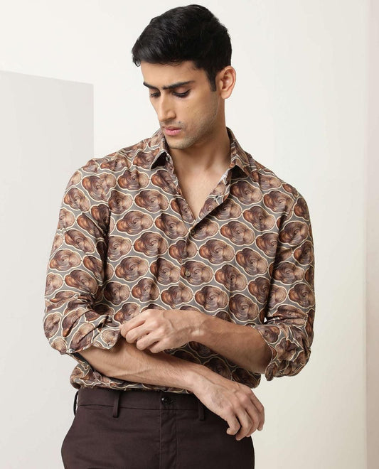 Casual men's Printed Shirt